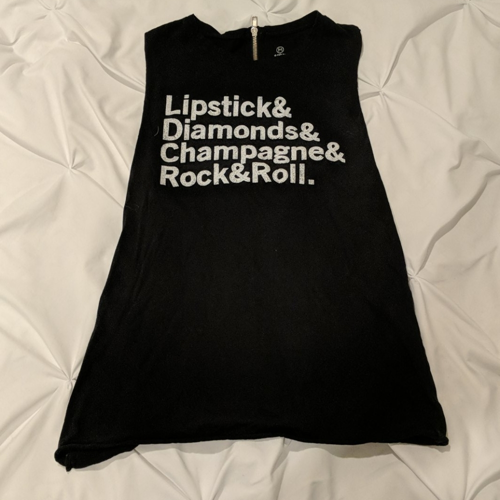 Black betsey johnson tank top